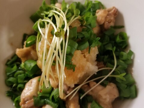 さっぱりおつまみ 鶏ももポン酢